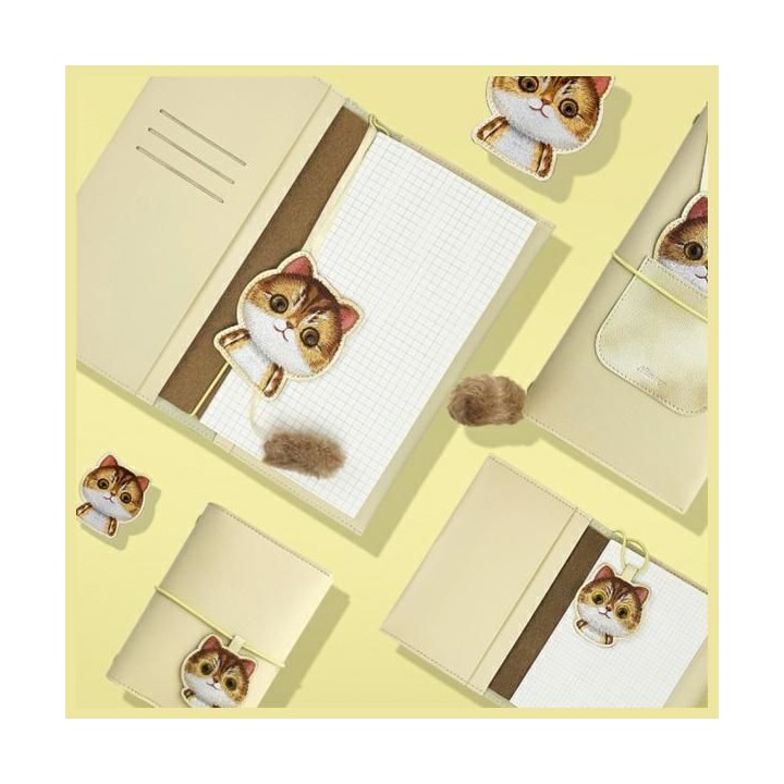 NIMMY set 2-in-1 notebook + pen BIG EYED PET 2.0 Cat khaki
