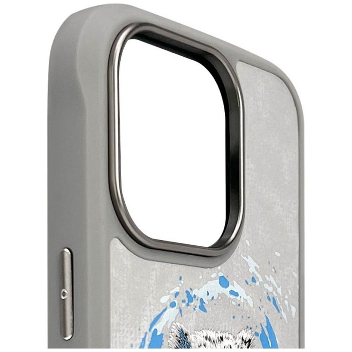 NIMMY case PANTERA compatible with Magsafe for IPHONE 16 Pro Max light grey