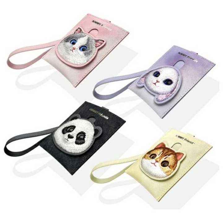 NIMMY гаманець для карток BIG EYED PET 2.0 Panda чорний