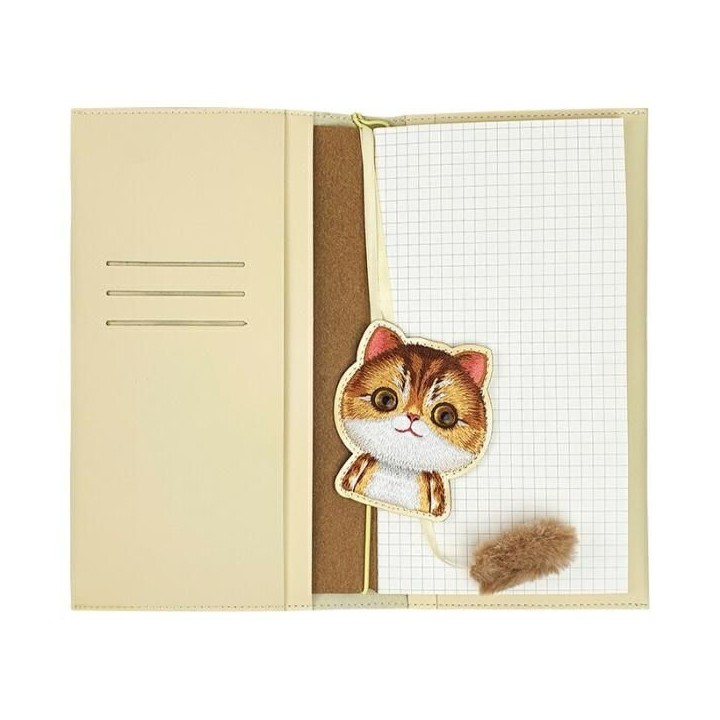 NIMMY набор 2 в 1 блокнот + ручка BIG EYED PET 2.0 Cat хаки