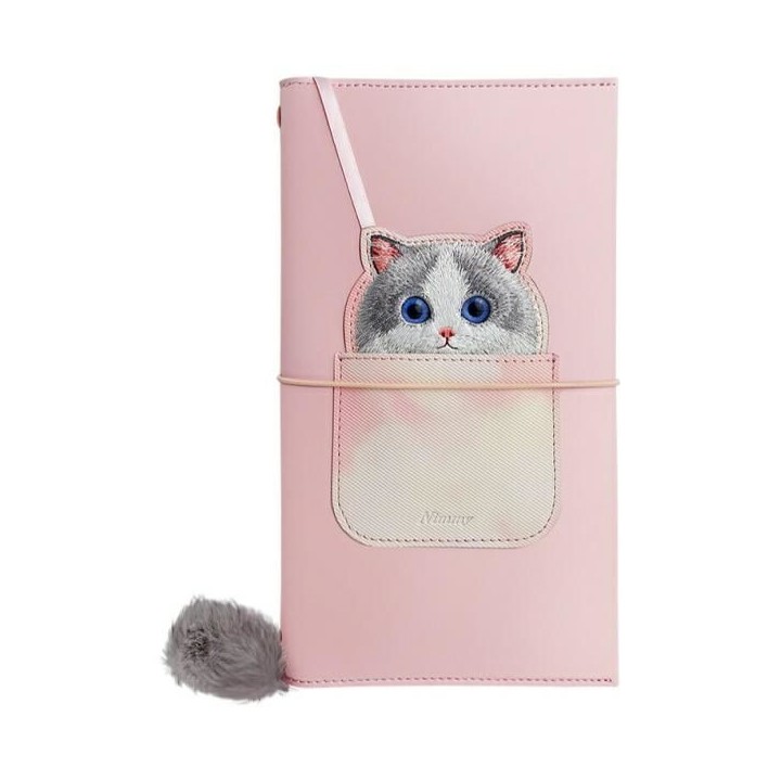 NIMMY set 2w1 notebook + pen BIG EYED PET 2.0 Cat pink