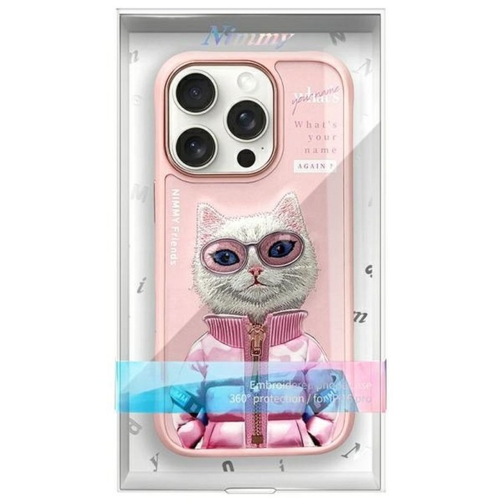 NIMMY case COOL&CUTE 2.0 Cat for IPHONE 16 Pro pink