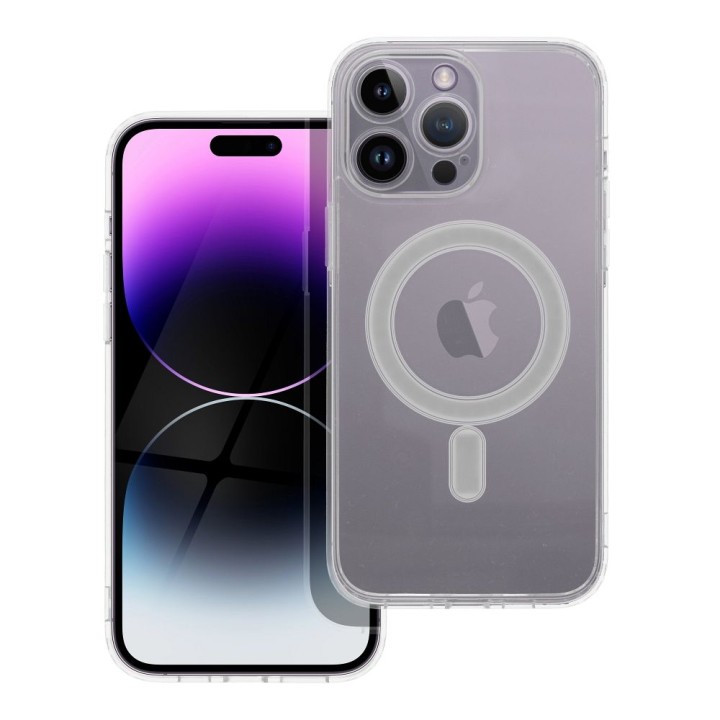 Чохол для iPhone 14 PRO MAX Clear Mag Cover (Str / Camera Protection) сумісний із MagSafe прозорий