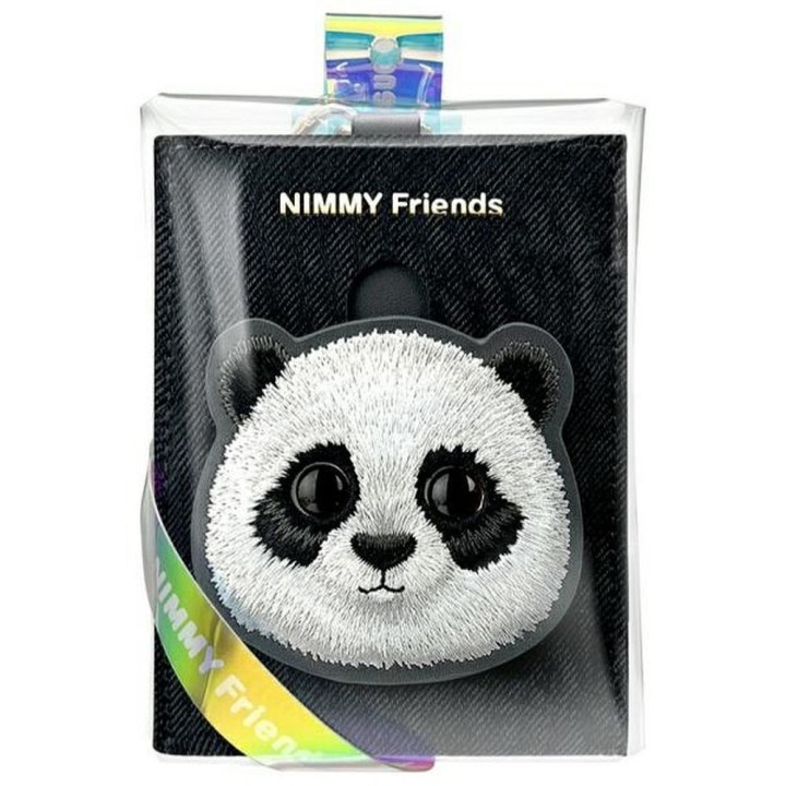 NIMMY card wallet BIG EYED PET 2.0 Panda black