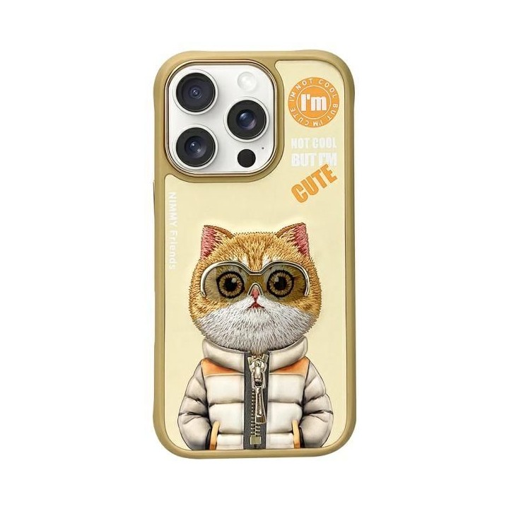 NIMMY case COOL&CUTE 2.0 Cat for IPHONE 16 Pro Max khaki