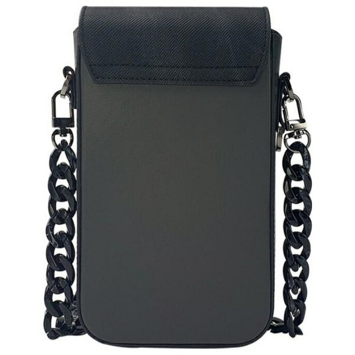 Etui na telefon portfel torebka zewstaw 3w1 Nimmy Big Eyed Pet 2.0 panda czarne