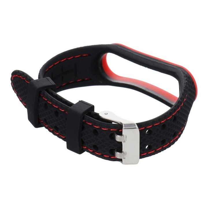 Elastomer strap LIFESTYLE for XIAOMI Mi Band 5 / 6 black (04)