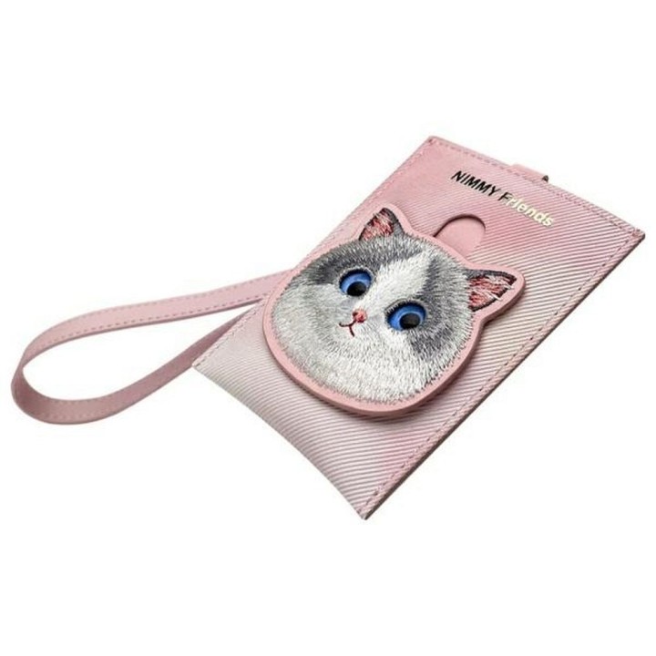 Чохол для телефон гаманець сумочка набір 3w1 Nimmy Big Eyed Pet 2.0 Cat рожевий
