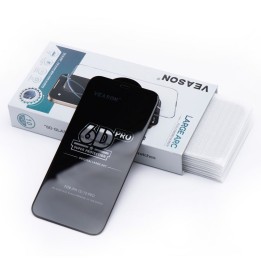 Tempered glass 6D for Samsung S25 EDGE Veason Pro Glass (SET 10in1) black