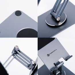 Phone holder / tablet desktop foldable Forcell F-Grip Fold Stand 2 360 grey