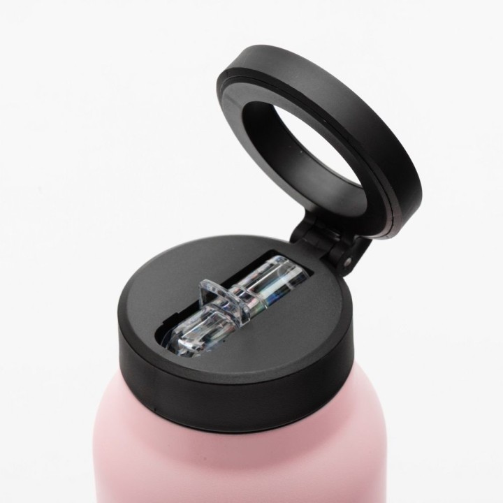 Butelka / бутылка для воды для воды металл с держателем совместимым с Magsafe 950ml розовый