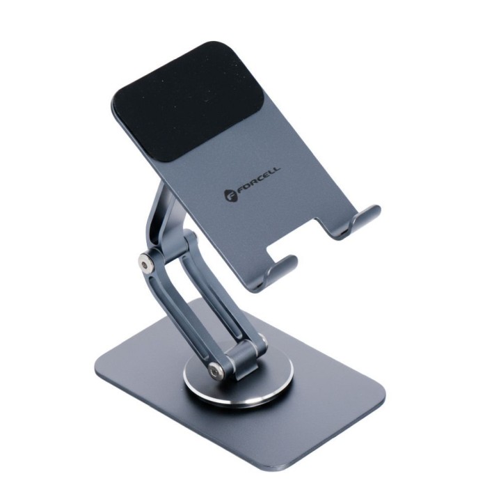 Foldable desktop phone / tablet holder Forcell F-Grip Fold Stand 2 360 grey