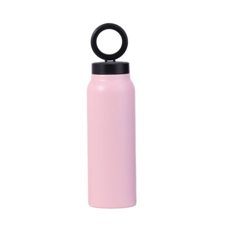 Butelka / бутылка для воды для воды металл с держателем совместимым с Magsafe 950ml розовый