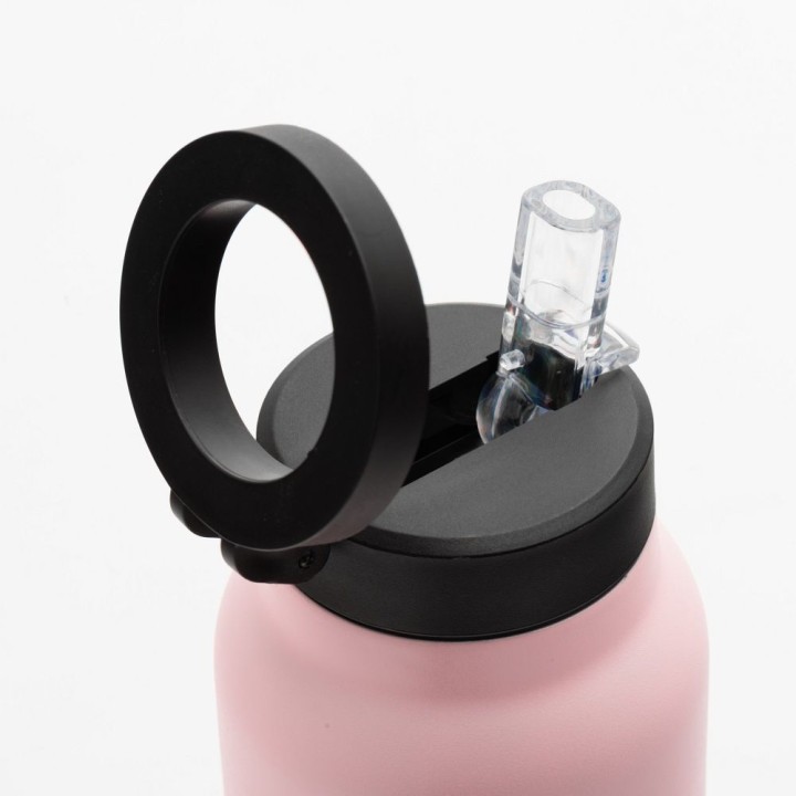 Butelka / бутылка для воды для воды металл с держателем совместимым с Magsafe 750ml розовый