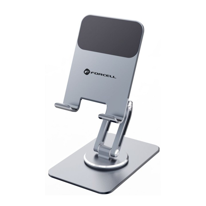 Foldable desktop phone / tablet holder Forcell F-Grip Fold Stand 2 360 grey