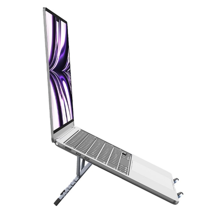 Folding desktop laptop / tablet holder Forcell F-Grip Fold Stand X Pro grey