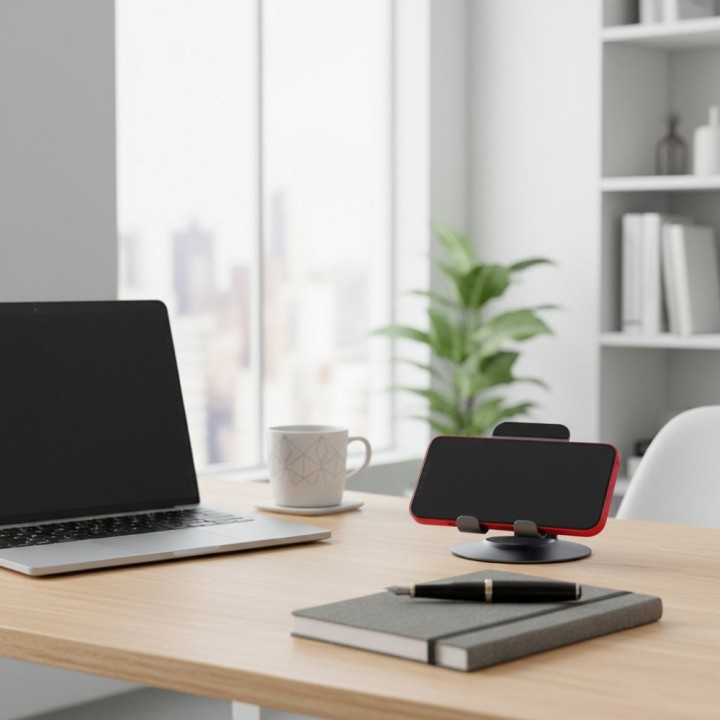 Foldable desktop phone / tablet holder Forcell F-Grip Fold Stand 3 360 grey