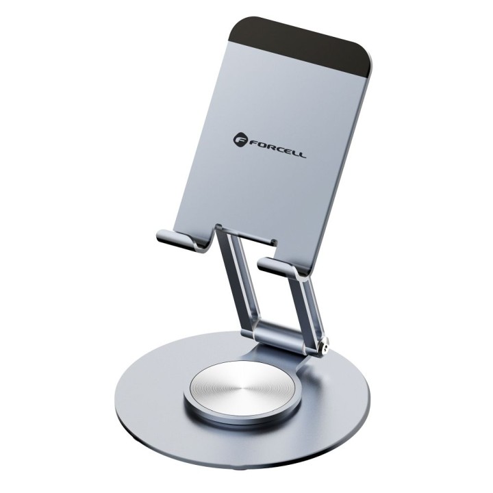Foldable desktop phone / tablet holder Forcell F-Grip Fold Stand 3 360 grey