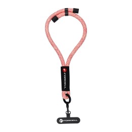 Phone wrist strap with adjustable length Forcell F-Design R10X40 (max 20cm loop length) pink-white