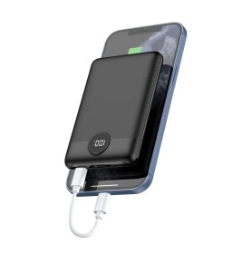 Внешний аккумулятор (POWER BANK) VEGER S11-10 000mAh LCD Quick Charge PD 22,5 Вт черный (W1140)