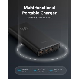 Powerbank Veger T100 (W2032C-100) PD QC3.0 5A 100W 20000 mAh czarny 0INT