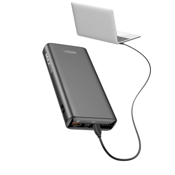 Powerbank Veger T100 (W2032C-100) PD QC3.0 5A 100W 20000 mAh czarny 0INT