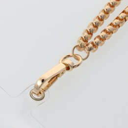 Phone lanyard, phone charm - CHAIN 42 / cord length 40cm (20cm loop length) / wrist strap - gold