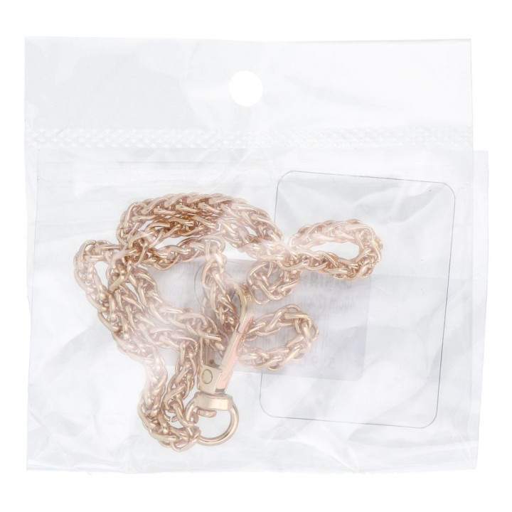 Phone lanyard, phone charm - CHAIN 43 / cord length 40cm (20cm loop length) / wrist strap - gold