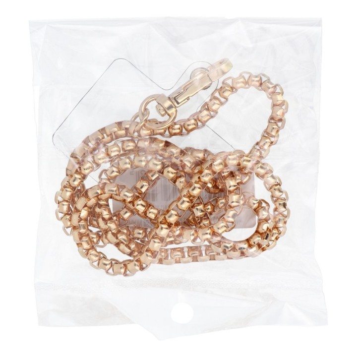 Phone lanyard, charm for phone - CHAIN 82 / cord length 80cm (40cm in a loop) / neck - gold