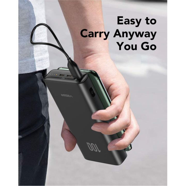 Повербанк Veger T100 (W2032C-100) PD QC3.0 5A 100W 20000 mAh черный 0INT