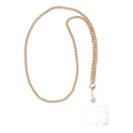 Smycz do telefonu, Zawieszka do telefonu - CHAIN  83 / długość sznura 80cm (40cm w pętli) / na szyję - złoty
