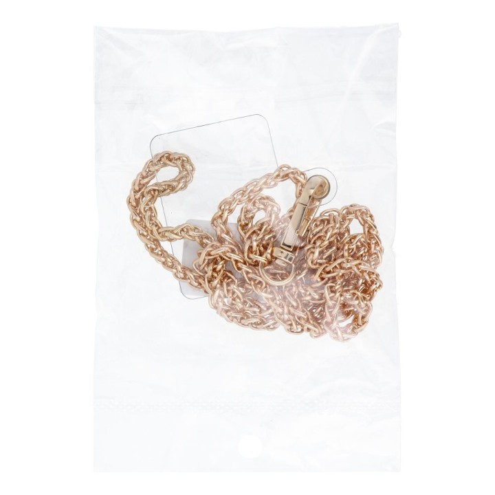 Phone lanyard, charm for phone - CHAIN 83 / cord length 80cm (40cm in a loop) / neck - gold