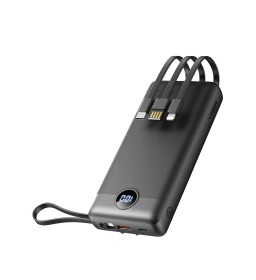 Внешний аккумулятор (POWER BANK) VEGER C20-20 000mAh (Micro + Type C + Lightning 8-pin) черный (W2047)