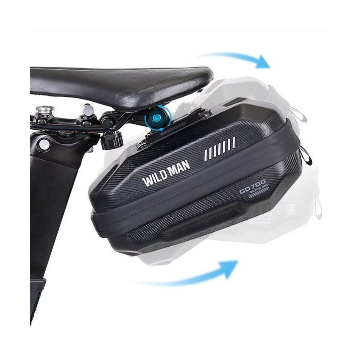 WILDMAN sakwa rowerowa pod siodełko na zamek 0,8L GD700 zielona