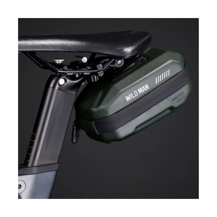 WILDMAN sakwa rowerowa pod siodełko na zamek 0,8L GD700 zielona
