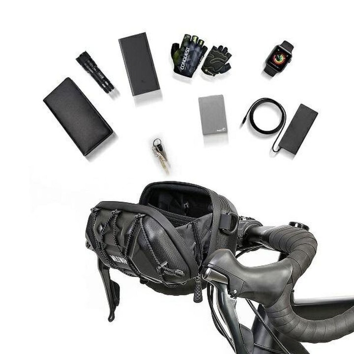 WILDMAN zippered bicycle handlebar bag 2L XT17 black