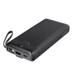 Bateria zewnętrzna (POWER BANK) VEGER C20 - 20 000mAh (Micro + Typ C + Lightning 8-pin) czarny (W2047)