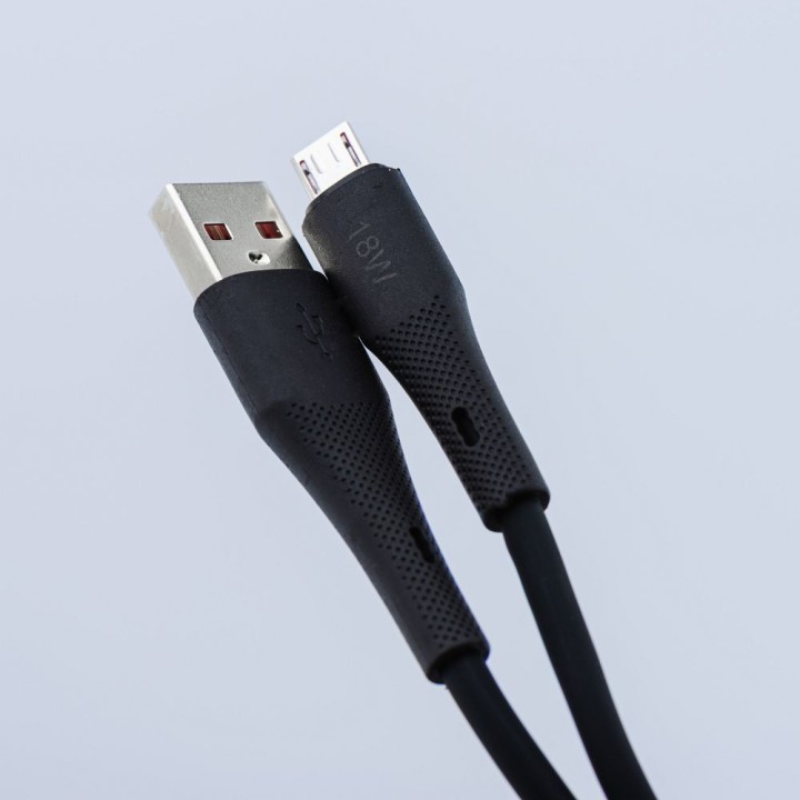 Кабель USB A для Lightning Forcell F-Energy 2,4A 12W Silicone 1 m C343 чорний