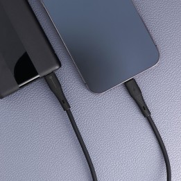 USB-C to Lightning cable Forcell F-Energy PD 3A 27W Silicone 1 m C346 black