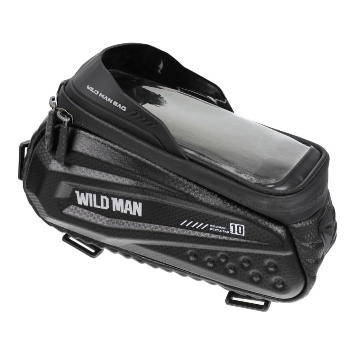 WILDMAN zippered bicycle frame bag 1,2L (4" - 7") ES10 black