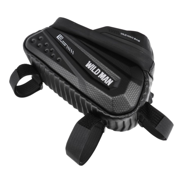 WILDMAN zippered bicycle frame bag 1,2L (4" - 7") ES10 black