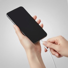 Кабель USB A — Lightning Forcell F-Energy 2,4A 12W Silicone 1 m C343 белый