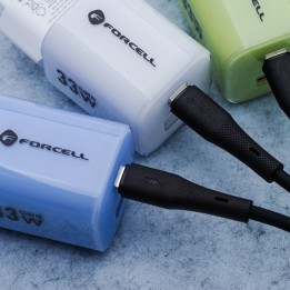 Kabel USB C do USB C Forcell F-Energy QC4.0 PD 3A 60W Silicone 1 m C344 czarny