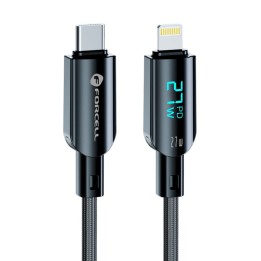 Кабель USB-C – Lightning Forcell F-Energy PD 3A 27W Digital 1,2 m C276 черный