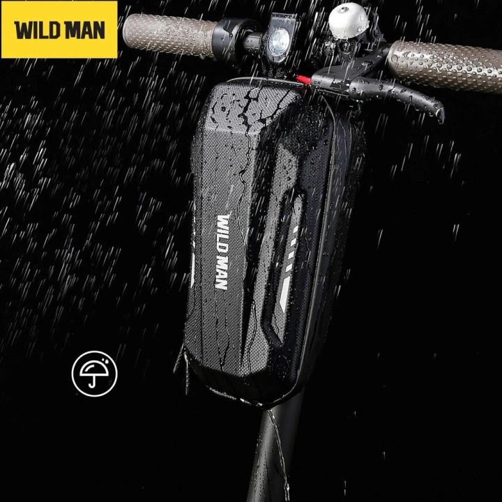 WILDMAN сумка на кермо для самоката водонепроникна 2L GD9 чорна
