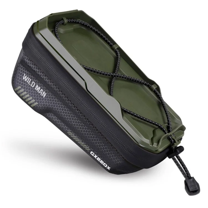 WILDMAN pannier bag bike for the frame for zipper 1L (4" - 7") GX220X green