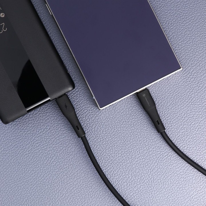 Кабель USB C — USB C Forcell F-Energy QC4.0 PD 5A 100W Silicone 1 m C347 чорний