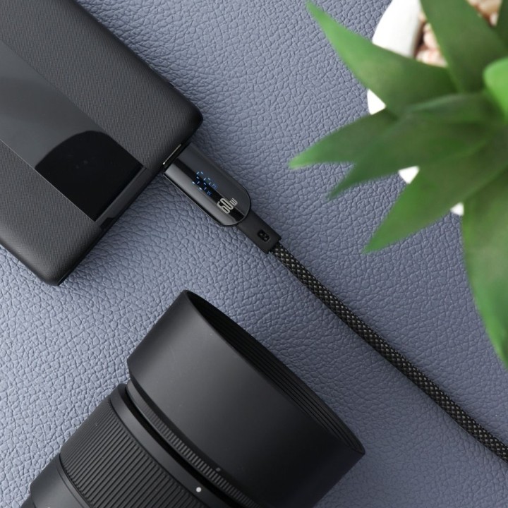 Кабель USB C — USB C Forcell F-Energy QC4.0 PD 5A 100W Digital 1,2 m C277 чорний