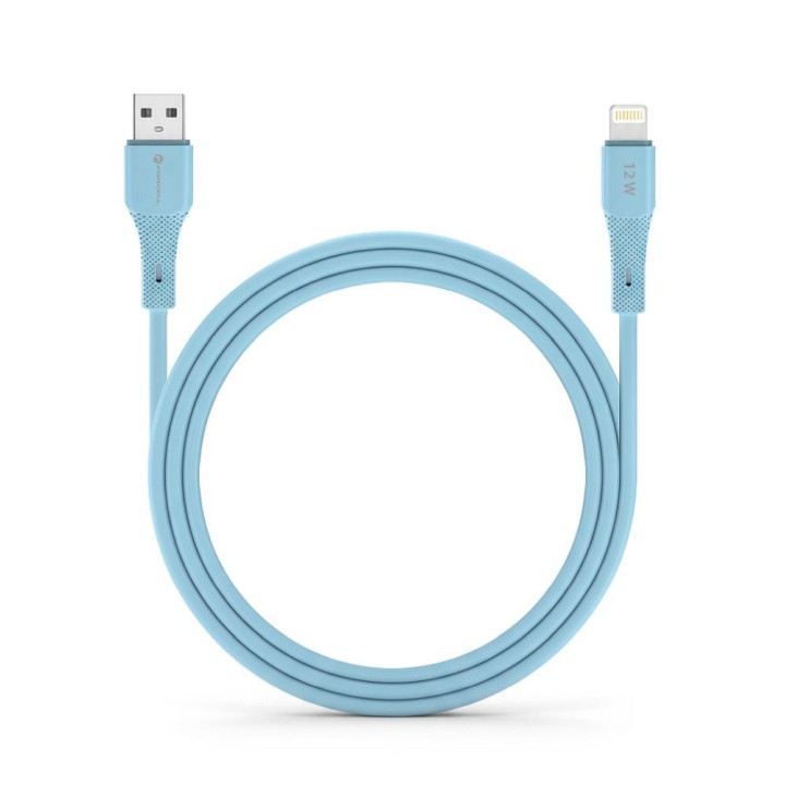 Kabel USB A do Lightning Forcell F-Energy 2,4A 12W Silicone 1 m C343 niebieski