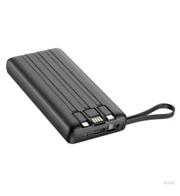 Bateria zewnętrzna (POWER BANK) VEGER C20 - 20 000mAh (Micro + Typ C + Lightning 8-pin) czarny (W2047)